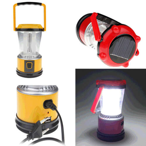 Solar Outdoor Living Tent Camping Lights LED Lantern Flashlight Emergency Light