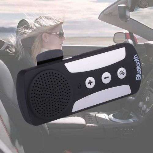Bluetooth 3.0 Handfree Dual Link Visor Mount Car Multipoint Speakerphone Kit