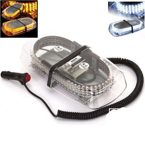 240LED 12V Car Roof Bar Emergency Strobe Light Warning Beacon Lamp Magnetic Base