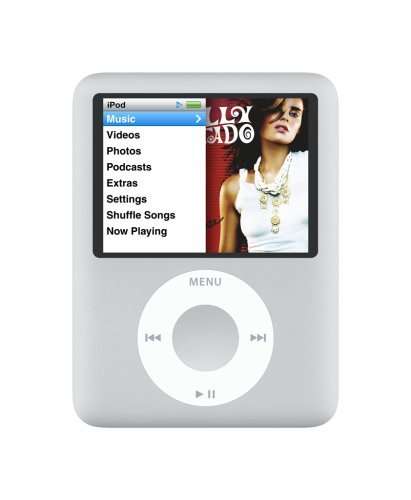 Apple iPod nano - 3rd generation silver Excellent condition +screen protactor and pouch
