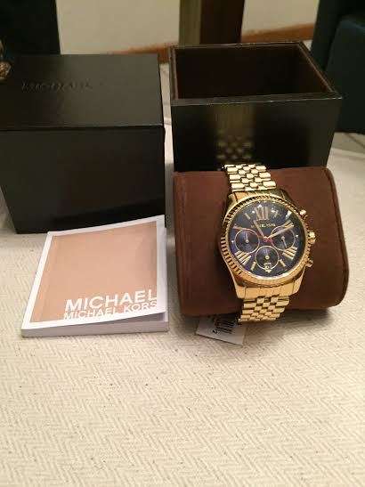 Michael Kors Women's MK6206 Lexington Gold-Tone Stainless Steel Watch BRAND NEW