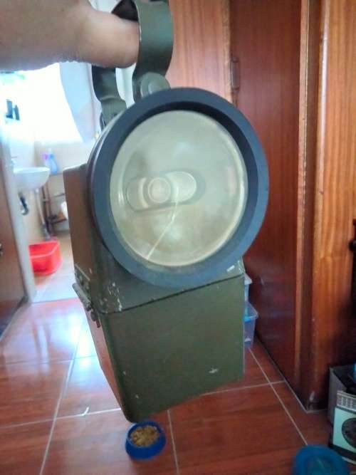Vintage South African military search light