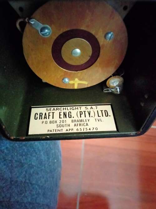 Vintage South African military search light