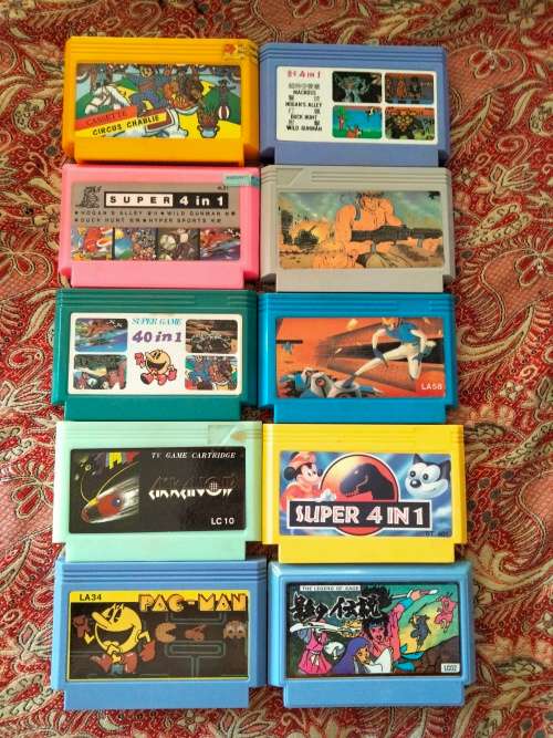 10 Famicom games untested lot 1