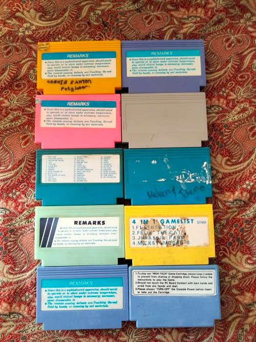 10 Famicom games untested lot 1