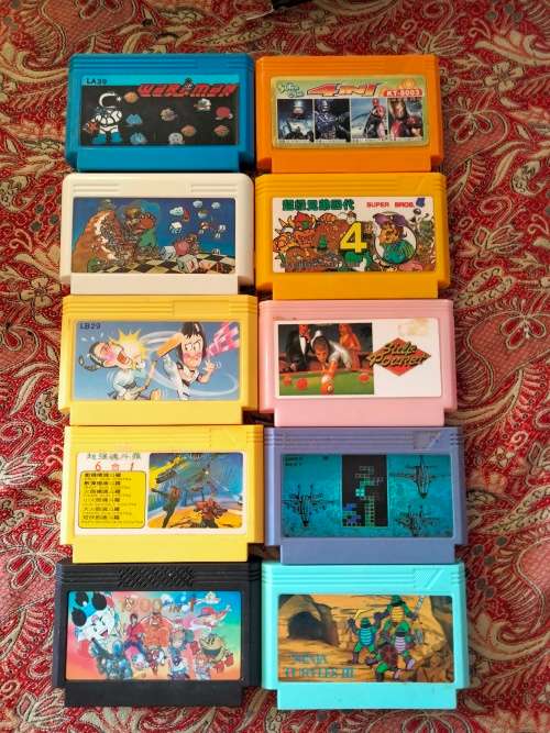10 Famicom games untested lot 3