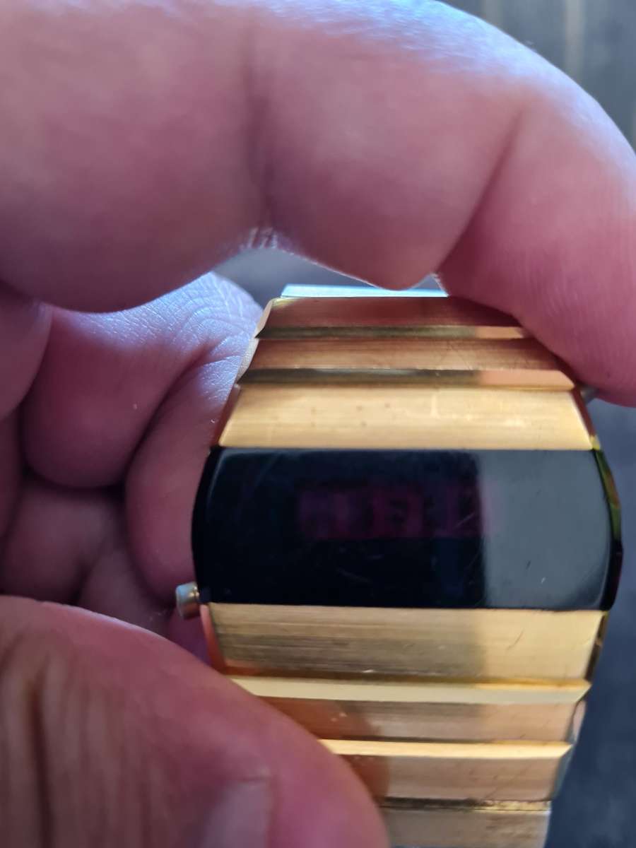 Vintage gruen led watch working