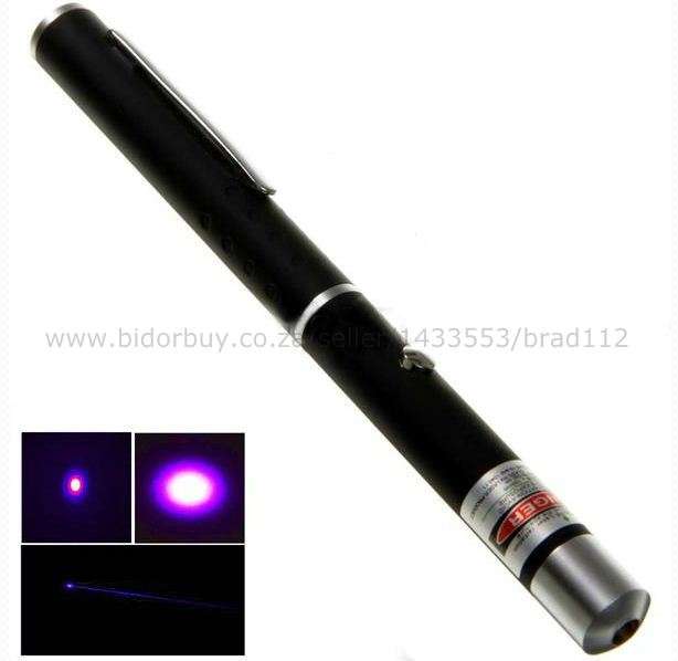 5mW 405nm Adjust Focus Violet/Blue Laser Pointer with 2pcs AAA Batteries