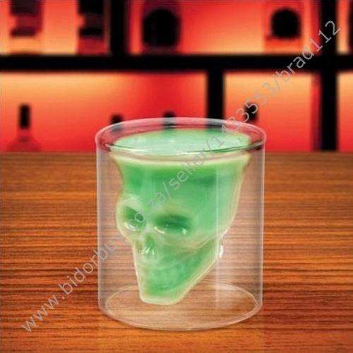 Quality Skull Shot Glass - 2.5 ounces 7 * 7 cm (Set of 2)
