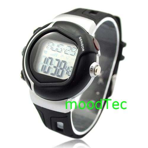 Black Pulse Heart Rate Monitor Calories Counter Fitness Watch (In Stock)