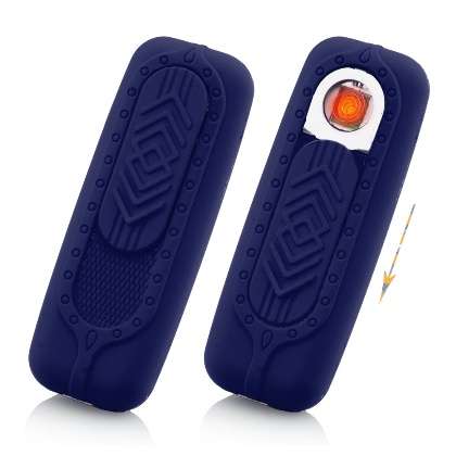 USB Electronic Windproof Cigarette Lighter with LED Light