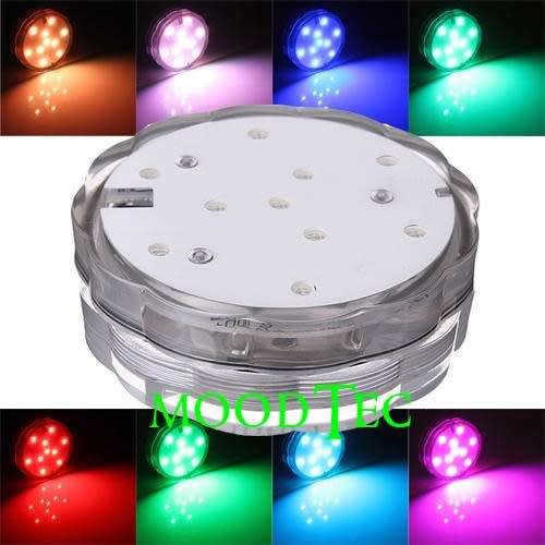 10 LED Colorful Waterproof Submersible Party Light With Remote Control (In Stock)