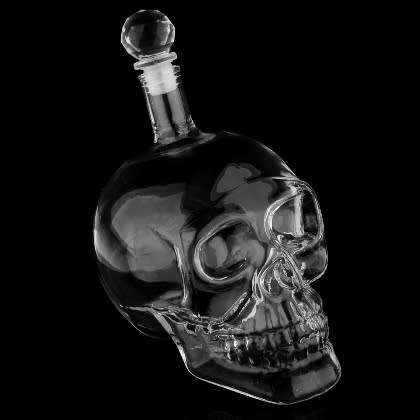 550ml Glass Skull Decanter (In Stock)
