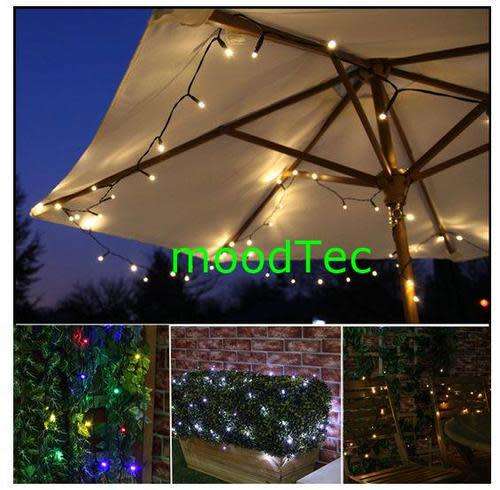 Pink 100 LED Solar Powered Fairy String Light Garden / Party Decor