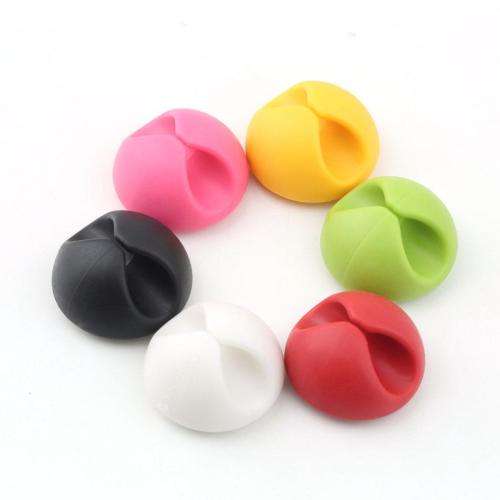 6 pcs Silicone Multipurpose Cable Wire Clips - Random (In Stock)