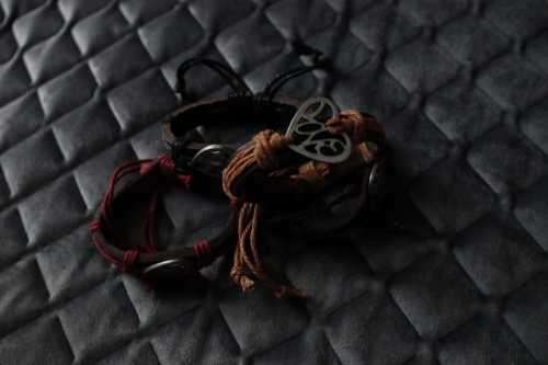 Leather Bracelet - Heart (In Stock)