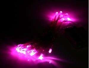 Battery Operated 30 LED Fairy Lights - 3 Meter Pink