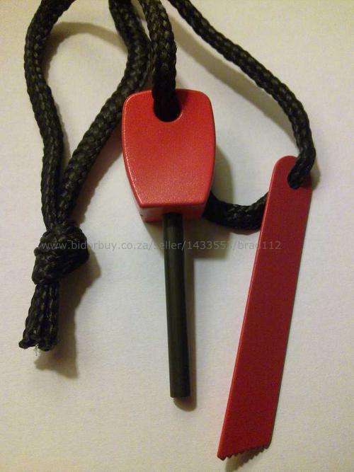 Magnesium Rod + Metal Blade Flint Kit (Survival Fire Starter)