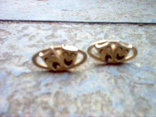 RETRO CUFF LINKS OF THEATRE MASKS