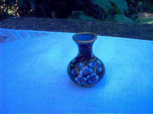 MINIATURE CLOISSONNE POT