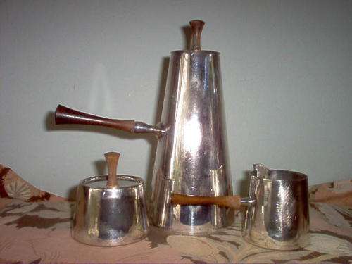 SILVER PLATED ITALIAN COFFEE SET
