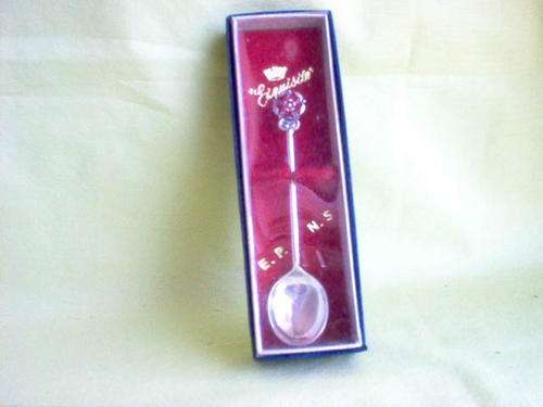DELICATE ENGLISH ROSE E.P.N.S. TEA SPOON