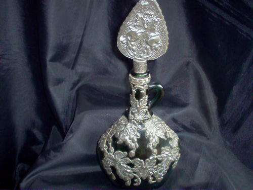 PEWTER GREEN BOTTLE