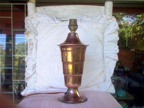 ART DECO COPPER LAMP BASE