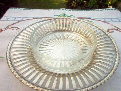 SILVER PLATED BUTTER DISH