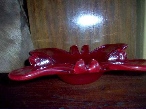 HEAVY RED VENETIAN GLASS