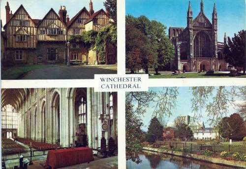 POSTCARD - Winchester Cathedral x4 views