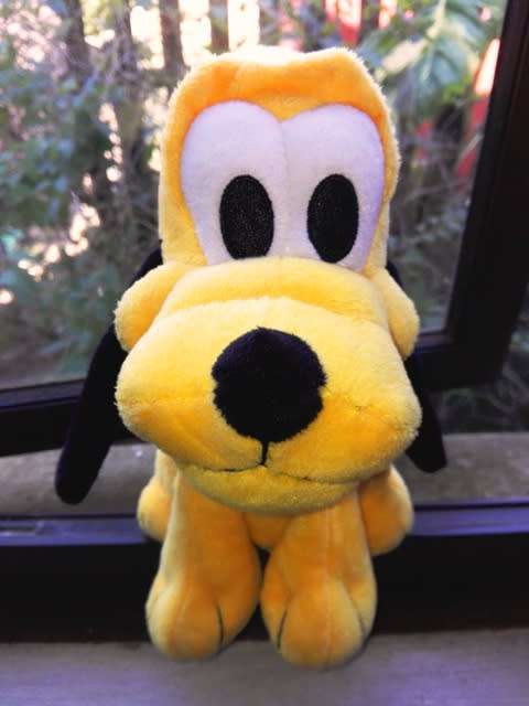 Disney's Pluto super plush soft toy.  Cuteness!