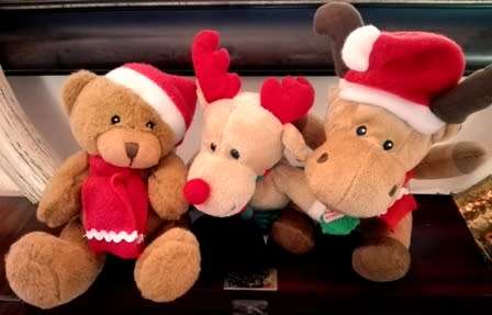 Cheerful Christmas Trio of Soft Toys!