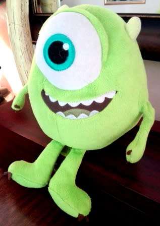 Monsters Inc Mike Wazowski One Eyed Monster. Small Plush Toy.