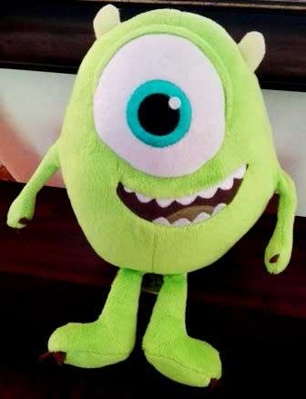 Monsters Inc Mike Wazowski One Eyed Monster. Small Plush Toy.