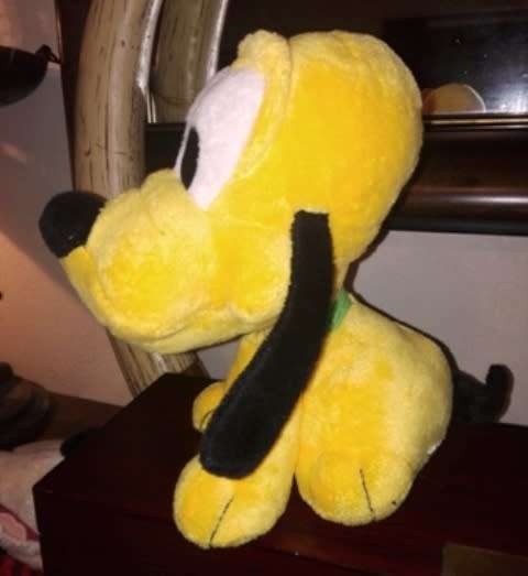 Disney's Pluto super plush soft toy.  Cuteness!