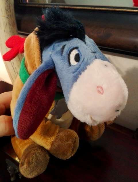 Disney's Eeyore Santa's Reindeer. 15cm.