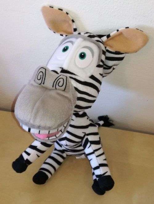 Dreamworks Madagascar Big Headz Plush Toy - Marty the Zebra!