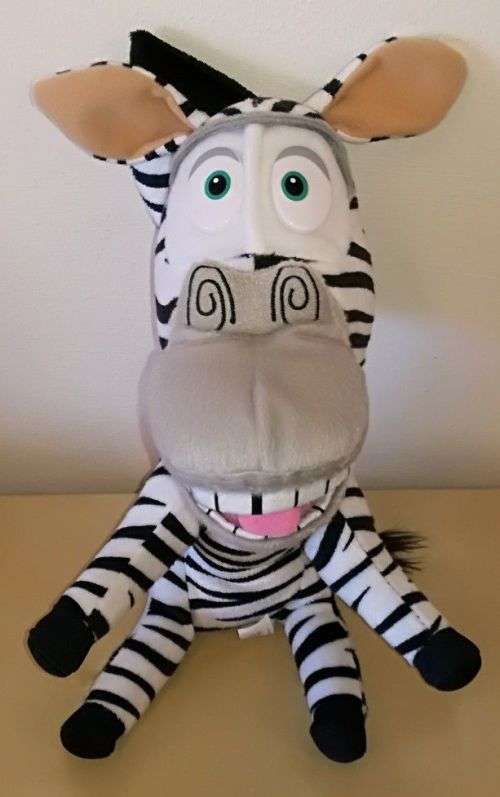 Dreamworks Madagascar Big Headz Plush Toy - Marty the Zebra!
