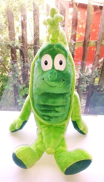 Goodness Gang SuperFoodz. Peter Pea Plush Soft Toy. 33cm.