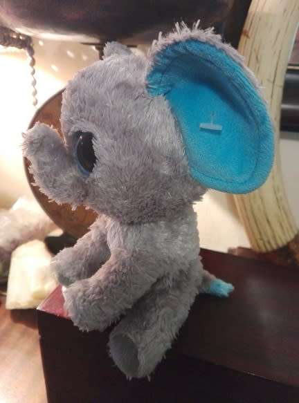 Ty Beanie Boo's Peanut the Elephant.  (Plain blue eye color).