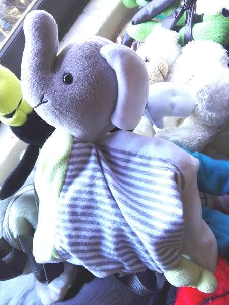 Little Elephant Rattle, Baby Comfort/Toy Blanket.  Sterntaler Toy!