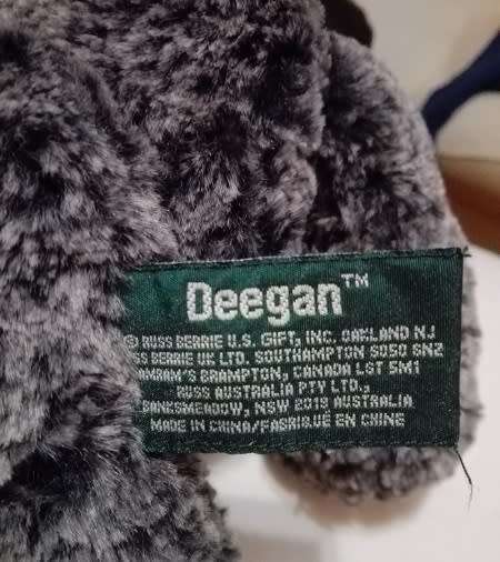 Russ Berrie Item no 34477 - Deegan Bear! Rare Little Bear!