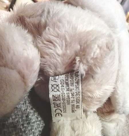 BUKOWSKI Swedish Design.  Beautiful Cream Teddy Bear with Wings.  Cheap!