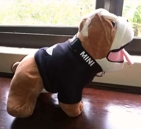 RARE MINI Genuine Bulldog. Branded soft plush toy.  Fun, Fun, Fun!