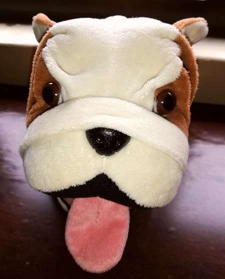RARE MINI Genuine Bulldog. Branded soft plush toy.  Fun, Fun, Fun!