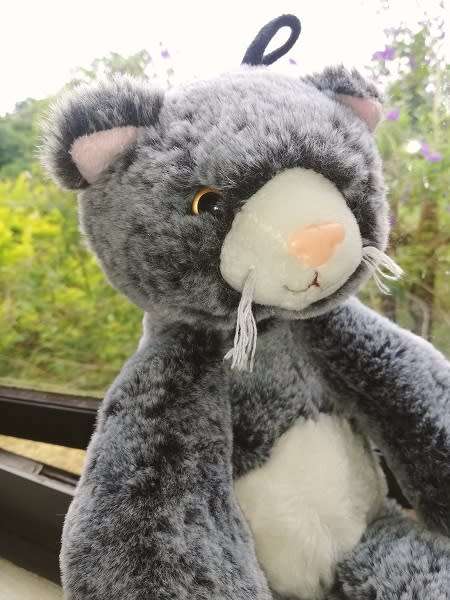 Smokie the Cat.  Extra, Extra, Super Soft Plush Roudadou Stuffed Toy!  40cm.