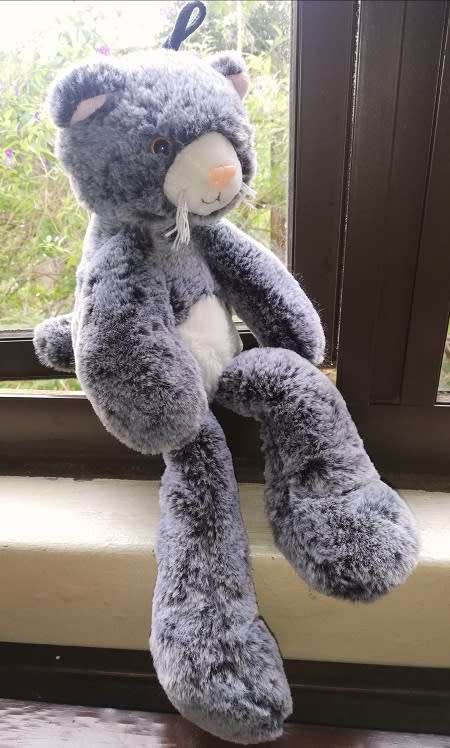 Smokie the Cat.  Extra, Extra, Super Soft Plush Roudadou Stuffed Toy!  40cm.