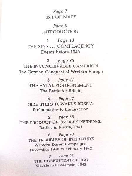 Military Errors of World War 2. Kenneth Macksey. Cassell Military Paperback. 2007.