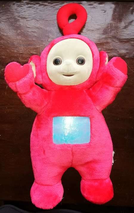 Vintage Teletubbies - Po, Large Red Tellytubby Plush Toy.  40cm.